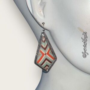 Bundle Sale 3 for $15 | Diamond Shaped Geometric Pattern Earrings